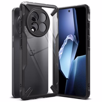 Ringke Fusion X Viedtālruņa apvalks OnePlus 13R - skaidrs melns