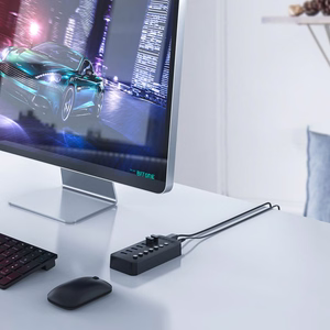 Orico CT2U3-13AB 13x USB-A 3.0 centrmezgls ar slēdžiem - melns