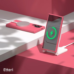 Etteri Silikona maciņš for Samsung Galaxy S25 Ultra raspberry