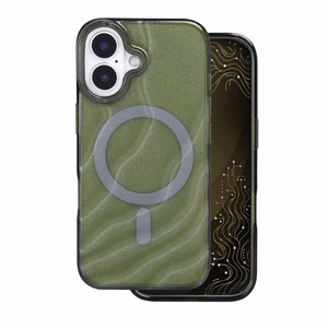 „Tecto Shield Desert Mag“ vāciņš modelim iPhone 17 6,3", tumši olīvzaļš