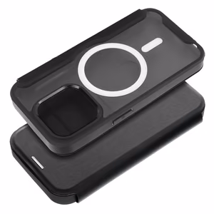 SMART MAG Book case compatible with MagSafe for iPhone 15 Plus black
