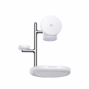 Joyroom JR-W23 Qi2 4-in-1 galda lādētājs ar iebūvētu induktīvo naktslampu - balts