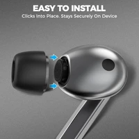 Tech-Protect ausu spilventiņi Samsung Galaxy Buds 3 Pro S / M / L izmēri - melni (3 gab.)