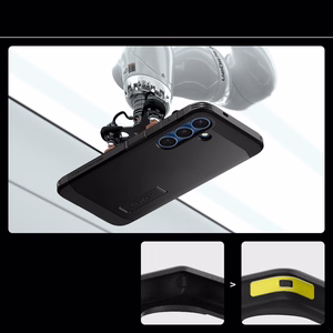 Spigen Tough Armor Magnētiskais viedtālruņa apvalks Samsung Galaxy S25 - melns