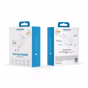 Forever TC-08-30C GaN PD charger 1x USB-C 30W white