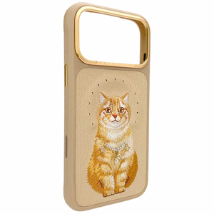 Nimmy Lucky Fashion Cat MagSafe maciņš iPhone 17 Pro brūns