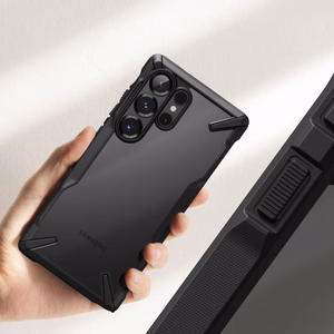 Ringke Fusion X viedtālruņa apvalks Samsung Galaxy S25 Ultra - melns