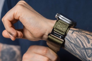 FORCELL F-DESIGN FA05 neilona siksniņa APPLE pulkstenim 38 / 40 / 41 mm zaļa