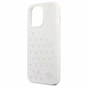 Mercedes Silver Stars Pattern чехол для iPhone 13 Pro / iPhone 13 - белый