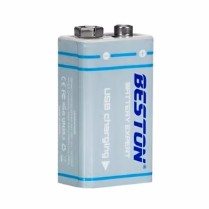 Аккумулятор 9V с USB-C, 1000mAh, Li-Ion