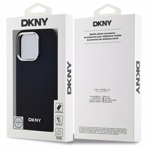 DKNY Vienkāršs logotips Magnētiskais viedtālruņa apvalks iPhone 14 Pro - melns