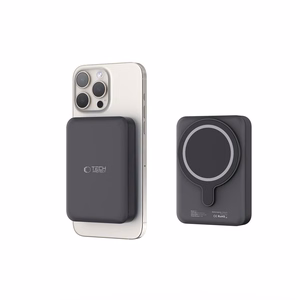 Tech-Protect LifeMag PB11 portatīvais lādētājs ar MagSafe 10000mAh 15W USB-C ports - melna + USB-C kabelis