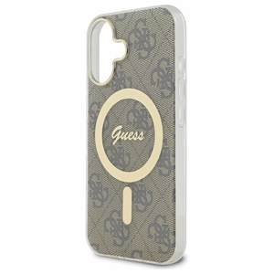 Guess IML 4G MagSafe futrālis iPhone 16 Plus - Brūns