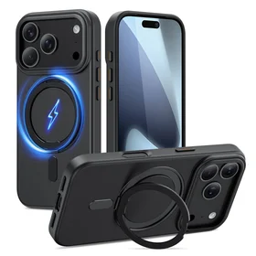 Tech-Protect MagRing Magnētiskais viedtālruņa apvalks iPhone 17 Pro - Matēts melns