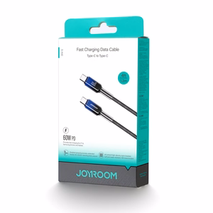 Joyroom S-A42 Crystal-Clear Series 60W USB-C - USB-C cable 1.2m - black