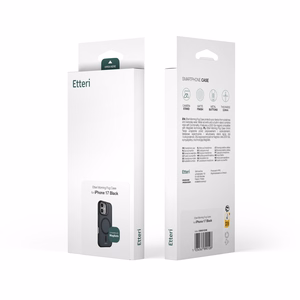 Etteri Morning Fog maciņš for iPhone 16 6,1" melns