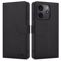 Tech-Protect Wallet viedtālruņa apvalks Xiaomi Redmi Note 14 4G / LTE - matēta melna