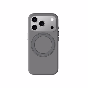 AmazingThing Cloudie viedtālruņa apvalks iPhone 17 Pro ar statīvu – pelēks