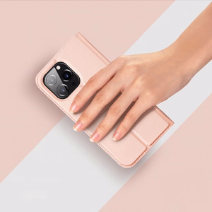 Viedtālruņa apvalks Skin Pro Wallet Case iPhone 15 Pro - rozā