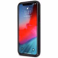 Guess Marble viedtālruņa apvalks iPhone 12 mini - melns