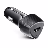 FORCELL F-ENERGY Carbon CC50-1A automašīnas lādētājs USB A QC3.0 3A 18W melns