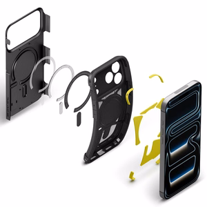 Spigen Tough Armor MagSafe maciņš modelim iPhone 18 Pro / 17 Pro – krāsa: melna