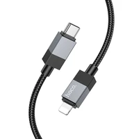 Kabelis USB C uz Lightning Hoco PD 27W 1 m X110 melns