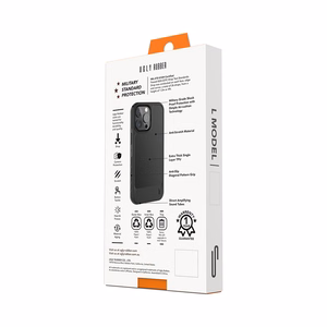 Ugly Rubber L viedtālruņa apvalks iPhone 15 Plus 6,7" melns