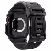 Spigen Rugged Armor apvalks Apple Watch 10 46mm pulkstenim - melns