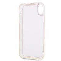 Guess GUHCI65GLCPI iPhone Xs Max rozā cietais maciņš California Glow tumsā