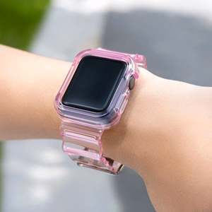 Silicone Band Strap Bracelet Case Strap Light Set for Apple Watch 38mm - Red