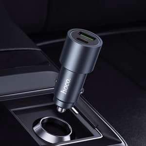 Car charger Hoco USB A + USB C PD QC3.0 48W Z60 black