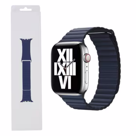 Oriģinālā Apple ādas Loop siksniņa 44/45/46/49MM MLHM2ZM/A SIZE L MIDNIGHT BLUE oriģinālā plomba