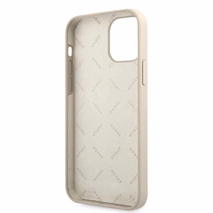 Guess GUHCP12MLSVSGP iPhone 12/12 Pro 6.1" pelēks rozā/pelēks rozā cietais apvalks Silikona Vintage