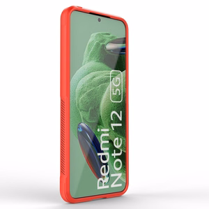 Magic Shield viedtālruņa apvalks Xiaomi Redmi Note 12 5G / Poco X5 5G elastīgs bruņu apvalks sarkana