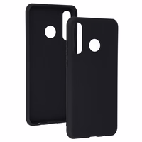 Matēts aizmugurējais viedtālruņa apvalks HUAWEI P30 LITE melns