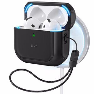 AirPods 4 Orbit hibrīda apvalks (melns)
