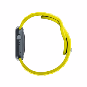 3mk silikona siksniņa Apple Watch, 38/40/41/42 mm, dzeltens, mazais izmērs