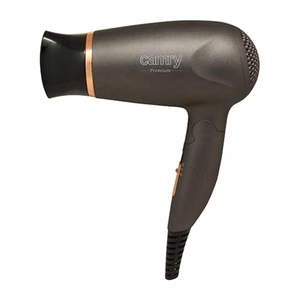 Camry CR 2261 – 1400 W hair dryer, 2 temperature settings, metallic grey/gold