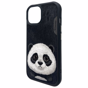 Nimmy Big Eyed Pet 2.0 pandas apvalks iPhone 15 - melns