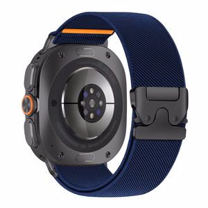 Tech-Protect Nylon Clasp siksniņa modelim Samsung Galaxy Watch Ultra 47 mm – tumši zila