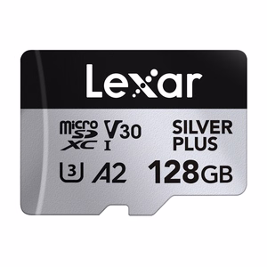 Lexar High-Performance Silver Plus microSDXC atmiņas karte 128 GB + adapteris