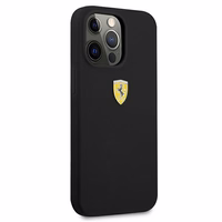 Ferrari FESSIHCP13LBK iPhone 13 Pro / 13 6.1" melns/melns cietais viedtālruņa apvalks silikona