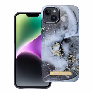 FORCELL F-PROTECT Mirage viedtālruņa apvalks saderīgs ar MagSafe IPHONE 14 Plus marmora migla