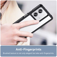 Viedtālruņa apvalks Xiaomi Redmi Note 13 5G ar silikona rāmi - melns