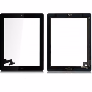 Touchscreen Compatible With Apple iPad 2 with Home button and holders White HQ2