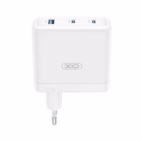 XO wall charger CE35 PD 100W 2x USB-C 1x USB white