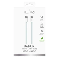 Puro Fabrik USB-C - USB-C kabelis 1.5m 60W 480mbps - zils