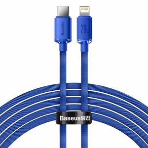 USB kabelis Baseus Crystal Shine mBlue Type-C / Lightning 200cm (līdz 20W)