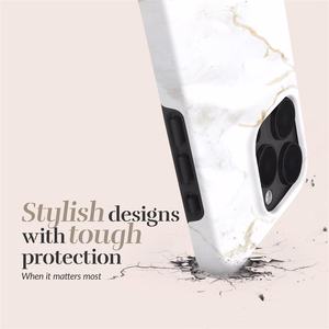 MIO White Marble Magsafe Compatible for iPhone 17 Pro Max